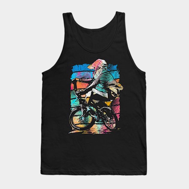 Retro Bmx Apparel - Vintage Bmx Bike Racing Tank Top by BabyYodaSticker